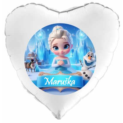 Balón Frozen Elsa s menom