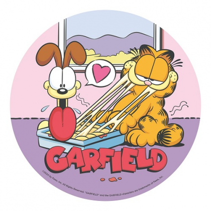 Jedlá oplátka Garfield 20 cm